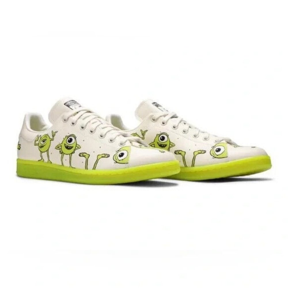 NWT Adidas Originals Stan Smith X Monsters Inc Mike Wazowski Shoes FZ2706 Sz 9